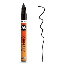 Molotow ONE4ALL Acrylic Paint Marker 1mm Extra Fine Signal Black Refillable Pen