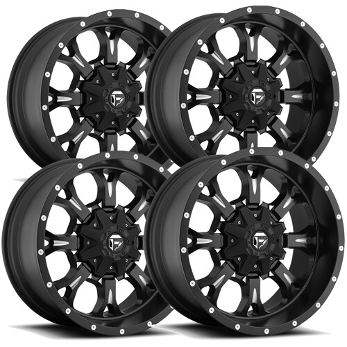 (Set of 4) Fuel D517 Krank 20x10 5x150 12mm Black/Milled Wheels Rims 20" Inch 885463836324 eBay