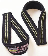 Triangle Lifting Straps Heavy Duty Neoprene Padded 1 Pair Cotton Wrist Wraps New