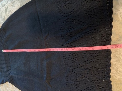 St.John couture black knit dress with silver lurex throughout - Picture 11 of 11