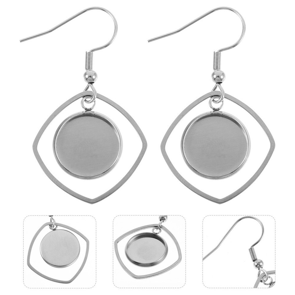20pcs Earring Making Bezel Trays Jewelry Making Findings Bezels for