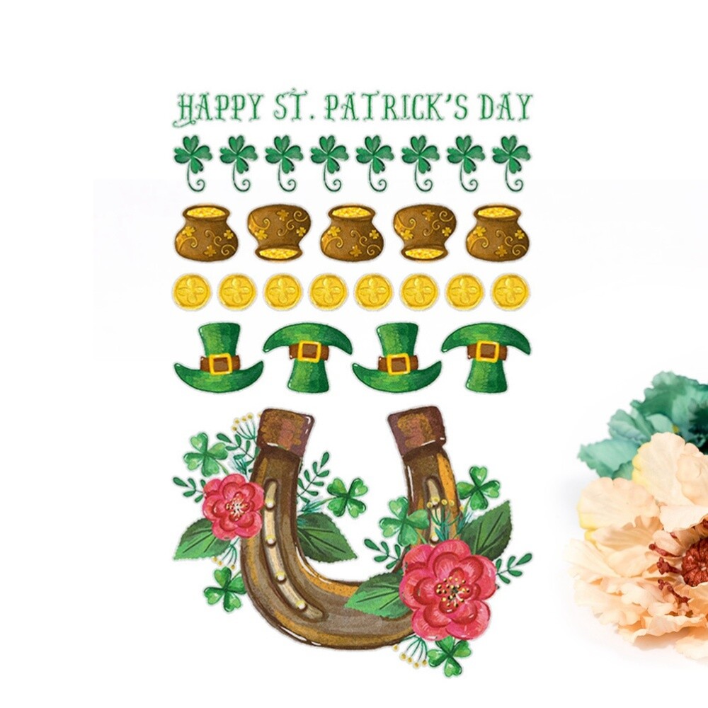 Shamrock Window Stickers Shamrock Decorations Sticker Shamrock Wall