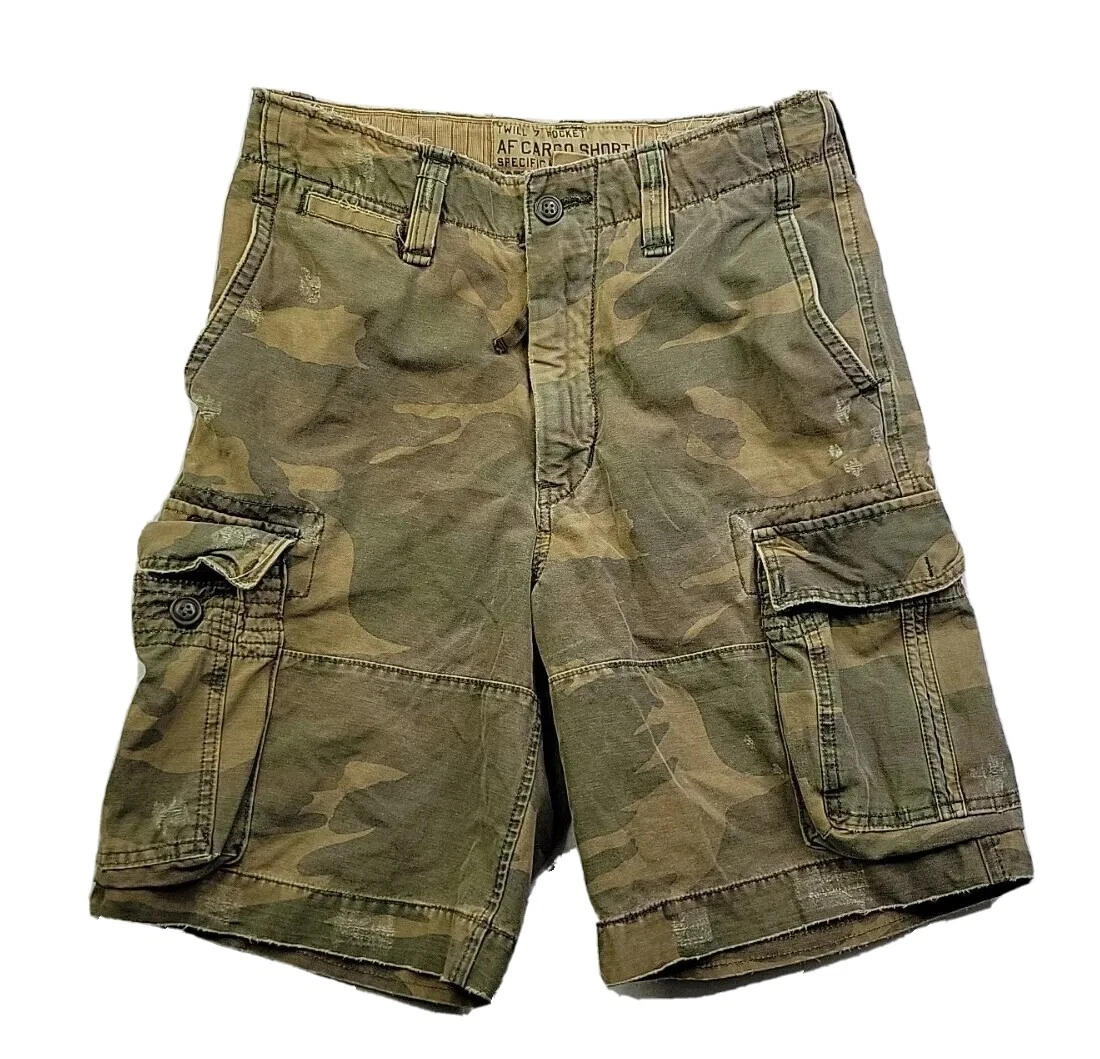 Abercrombie Fitch Twill 7 Pocket Cargo Short Men 30 Heavy Weight