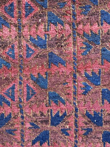 Alfombra antigua Baluchistán tamaño 160 x 96 cm - Imagen 6 de 12
