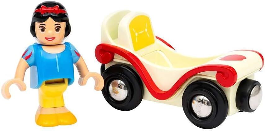 BRIO World Disney Princess Snow White and Train Carriage - Wooden Railway Add On
