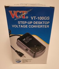 VCT VT-100GS STEP UP VOLTAGE CONVERTOR INPUT 120 VOLT AC OUTPUT 230 VOLT AC