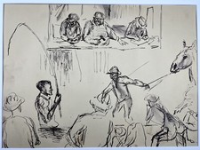 Anello Bruce Handiside Mitchell Vintage Disegno Animale Asta Acquisto Cavalli WPA