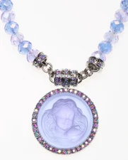 Kirks Folly Dream Angel Magnetic Interchangeable Necklace alexandrite/silvertone