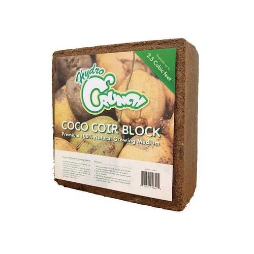 11 Lb Organic Coconut Coir Block – Natural Soil Enhancer & Mulch, Coco Peat For Gardening 10 thumbnail image