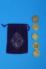 BLIZZARD BLIZZCON EXCLUSIVE DARKMOON FAIRE POUCH COINS HORDE ALLIANCE OVERWATCH