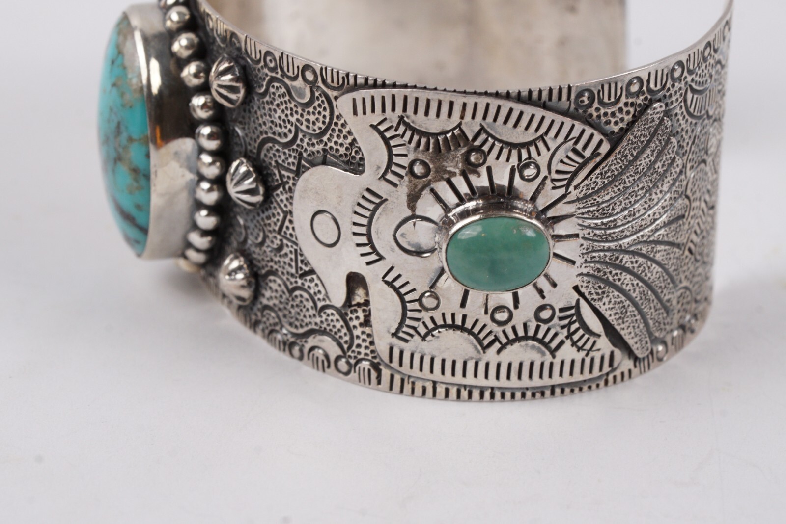 Native Turquoise Thunderbird Gemstone 925 Eagle W… - image 3