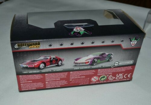 2021 JADA DIE CAST HOLLYWOOD RIDES DC - 2009 CHEVROLET CORVETTE STINGRAY JOKER - Picture 3 of 3
