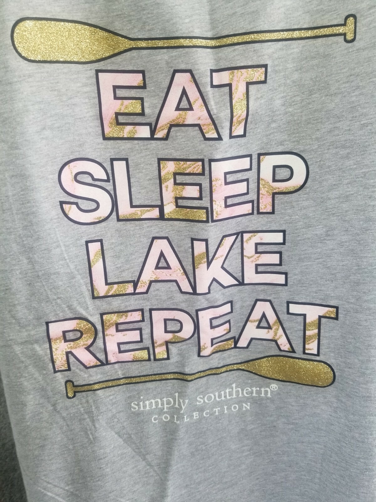 Simply Southern X-LARGE Tank Top light gray. 