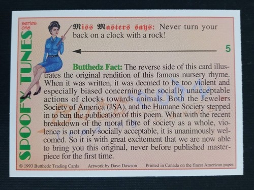 1993 Miss Masters Spoofy Tunes Trading Card (Pick Your Card) - Bild 11 von 111