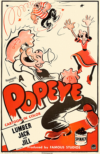 ポパイ☆ヴィンテージポスター☆POPEYE☆ Popeye Cartoon - 1949 - Promotional Advertising Poster | eBay