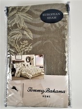 TOMMY BAHAMA Home Nador Cotton Embroidered European Sham Fatigue Green/Sage