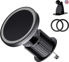 Car Phone Holder, 2-in-1 Car Phone Mount  Dash Mount  Air Vent, 360