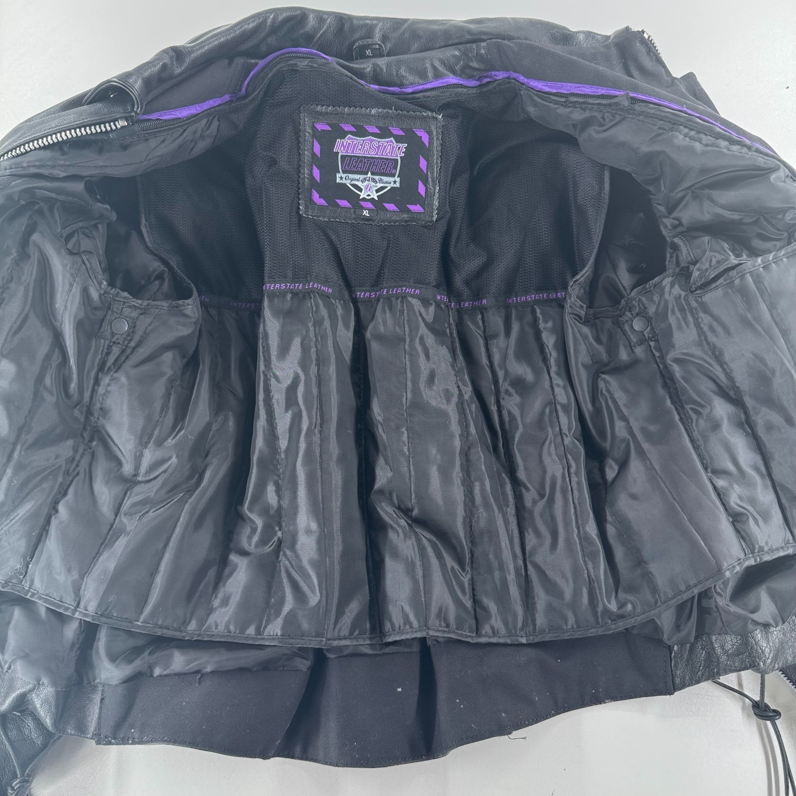 Interstate Leather Motorcycle Biker Jacket Coat W… - image 7