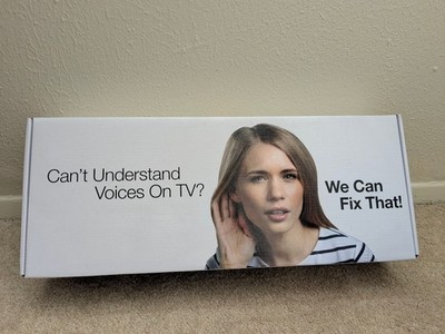 ZVOX AccuVoice Av155 Sound Bar TV Speaker With Hearing Aid Technology New OpnBox