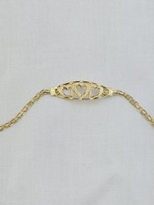 14K y gold Heart BRACELET MA Michael Anthony Multi 3 Triple Hearts 6 3/4"