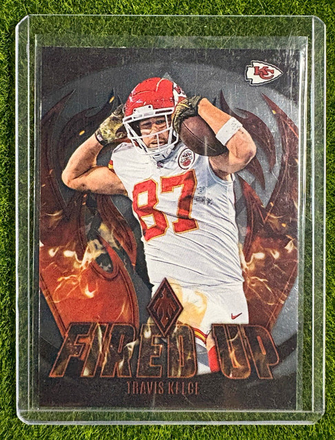 Panini 2023 Phoenix Travis Kelce Kansas City Chiefs Fired Up Insert #FU-19