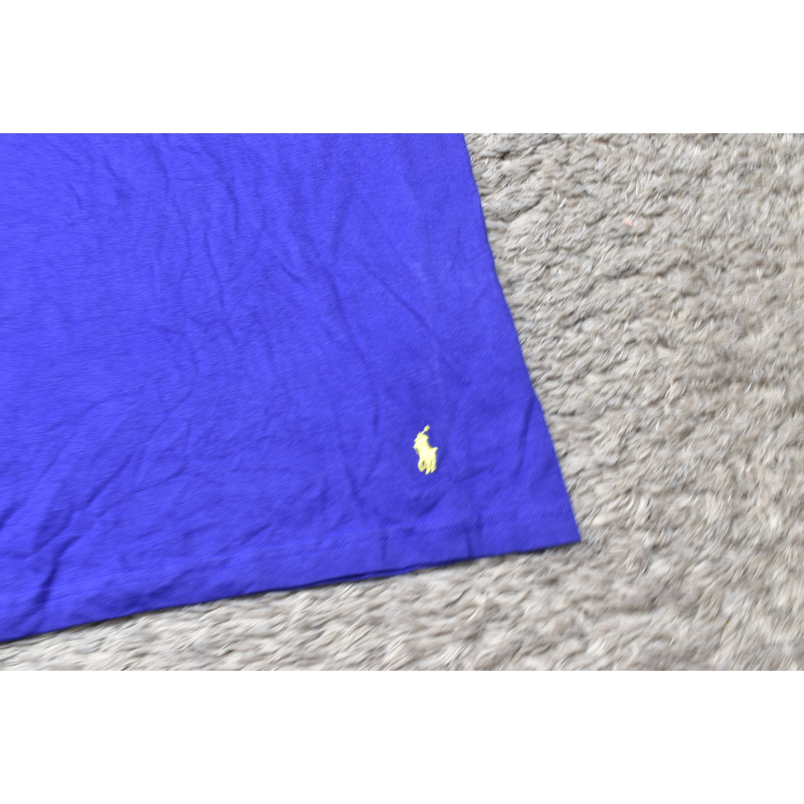 Polo Ralph Lauren uomo grande blu cotone t shirt manica corta girocollo pony