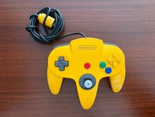 Official Nintendo 64 YELLOW Controller AUTHENTIC OEM N64 Remote NUS-005