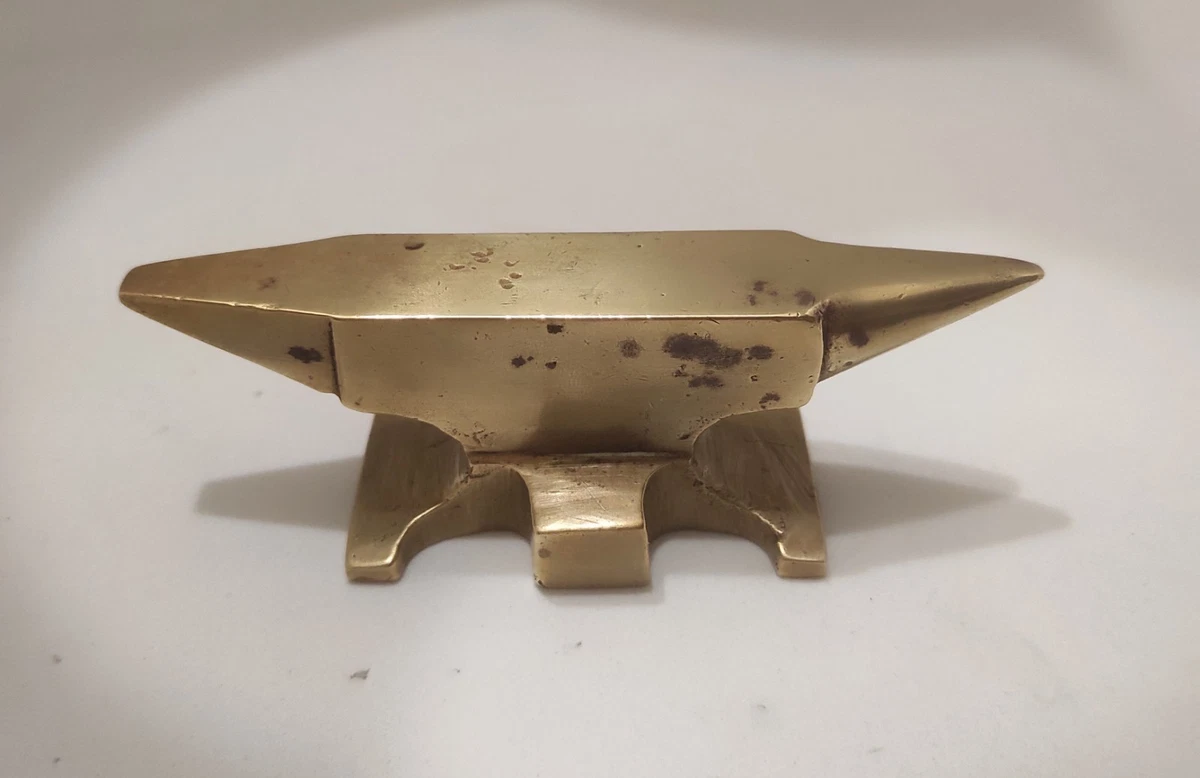 Presse-papier Vintage Tête De Cheval En Laiton - Hauteur 14 Cm - Occasion