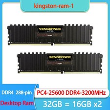 Vengeance Memory LPX 32GB 2x16GB DDR4 PC4-25600 3200MHz DIMM 288-pin Desktop Ram