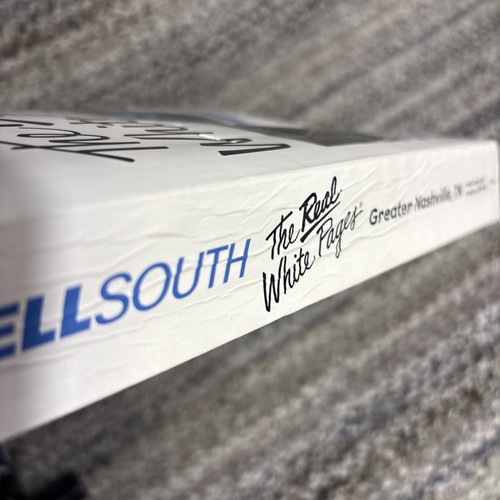 Vintage Bell South Phone Book Real White Pages Greater Nashville 1999-2000 615 - Picture 3 of 13
