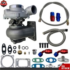 Turbo Chargeroil Inreturn Line Universal 500hp Gt3076r Gt3037 Gt30 T3 Flange