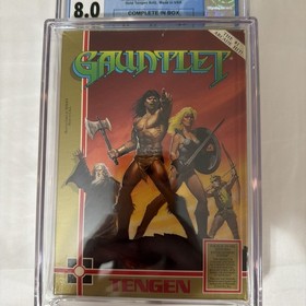 Gauntlet Nintendo NES CGC Graded 8.0 CIB MIB NOT VGA WATA Rare Classic