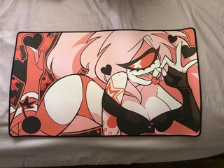 EVERYTHING MUST GO (again) RARE Sexy Cherry Bomb Mat Hazbin Hotel Vivziepop