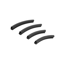 4pcs Black Car Door Scratch Protector Strip Edge Guard Anti-Collision Trim