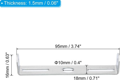 95 mm Deckenleuchtenplatte Set, 2er Set Leuchte Befestigung Halterung Platte Stahl - Bild 2 von 7