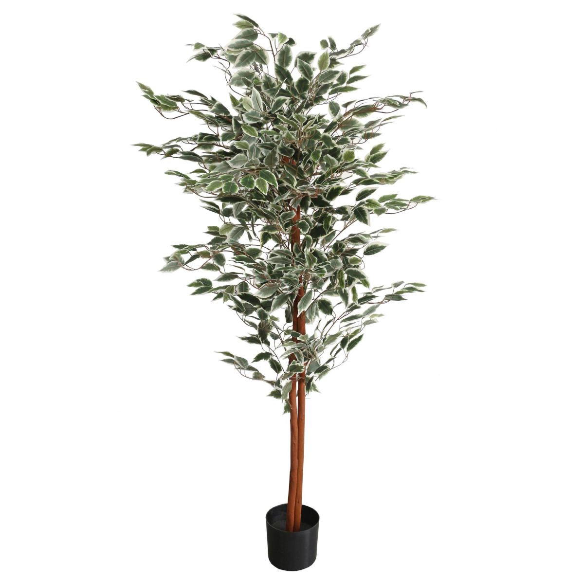 Leaf Ficus Artificial Plant - 160cm - Green - Image 2
