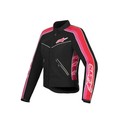 ALPINESTARS WOMENS T DYNO AIR MOTORCYCLE JACKET BLACK BRIGHT-RED FUCHSIA MEDIUM - image 1 of 2
