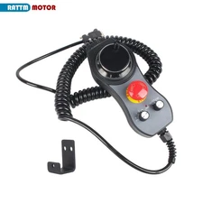 US SHIP】6Axis MPG56 CNC Electronic Handwheel MPG Pendant 25100CPR+Emergency Stop