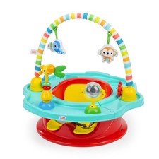 Bright Starts 3-in-1 SuperSeat Playful Paradise Baby Activity Seat with Toys 6M 