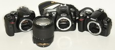 Nikon D3400 + 18-140mm Lens +Nikon D40 + Nikon D50 . JOB LOT FOR PARTS