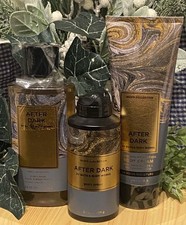 3 Pc SET Men's AFTER DARK Body Spray, Wash Cream Bath Body Works New
