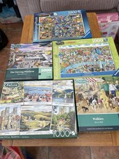 Ravensburger & Falcon 5 X 1000 Piece Jigsaw Puzzle Bundle Ex Quality Puzzles