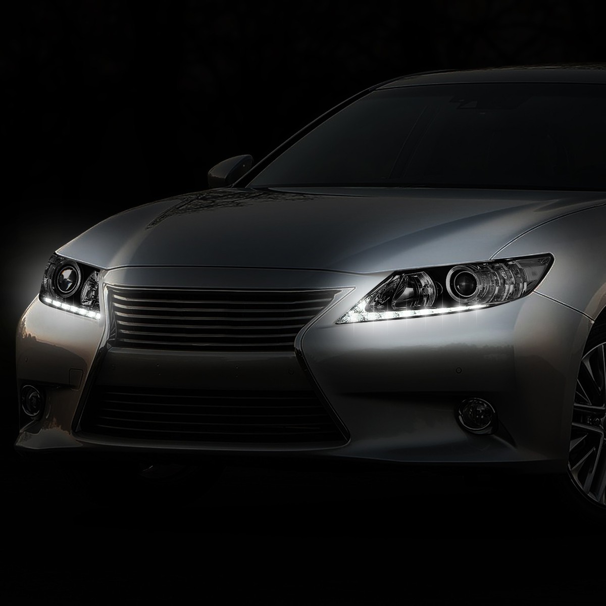 LED DRL]FOR 13-15 LEXUS ES300H ES350 OE STYLE PROJECTOR HEADLIGHTS