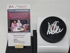 LARS ELLER signed SENATORS puck JSA COA