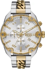 Diesel Spiked Men's Watch, Chronograph Watch with Stainless Steel Bracelet or Ge