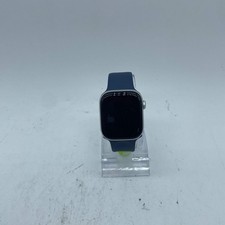 GPS Only Apple Watch Series 10 42MM Silver Aluminum Anchor Blue Ocean Band