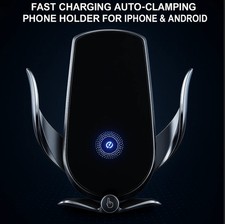 15W WIRELESS CAR CHARGER MOUNT   FAST CHARGING AUTO-CLAMPING PHONE HOLDER FOR IP