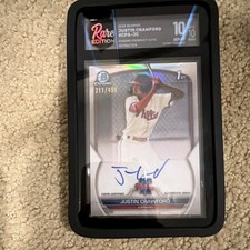 Topps Bowman Chrome Justin Crawford Philadelphia Phillies Refractor Auto /499
