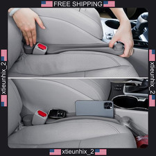 Car Seat Gap Filler 2 Pack With Organizer And Hook For Vehicles