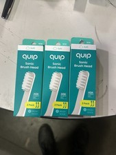 Quip Electric Toothbrush Replacement Brush Heads Soft Full Head 2 Pack Lot of 3